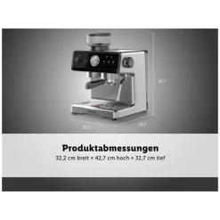SILVERCREST® Premium-Espressomaschine »SEMST 1500 A1« - B-Ware