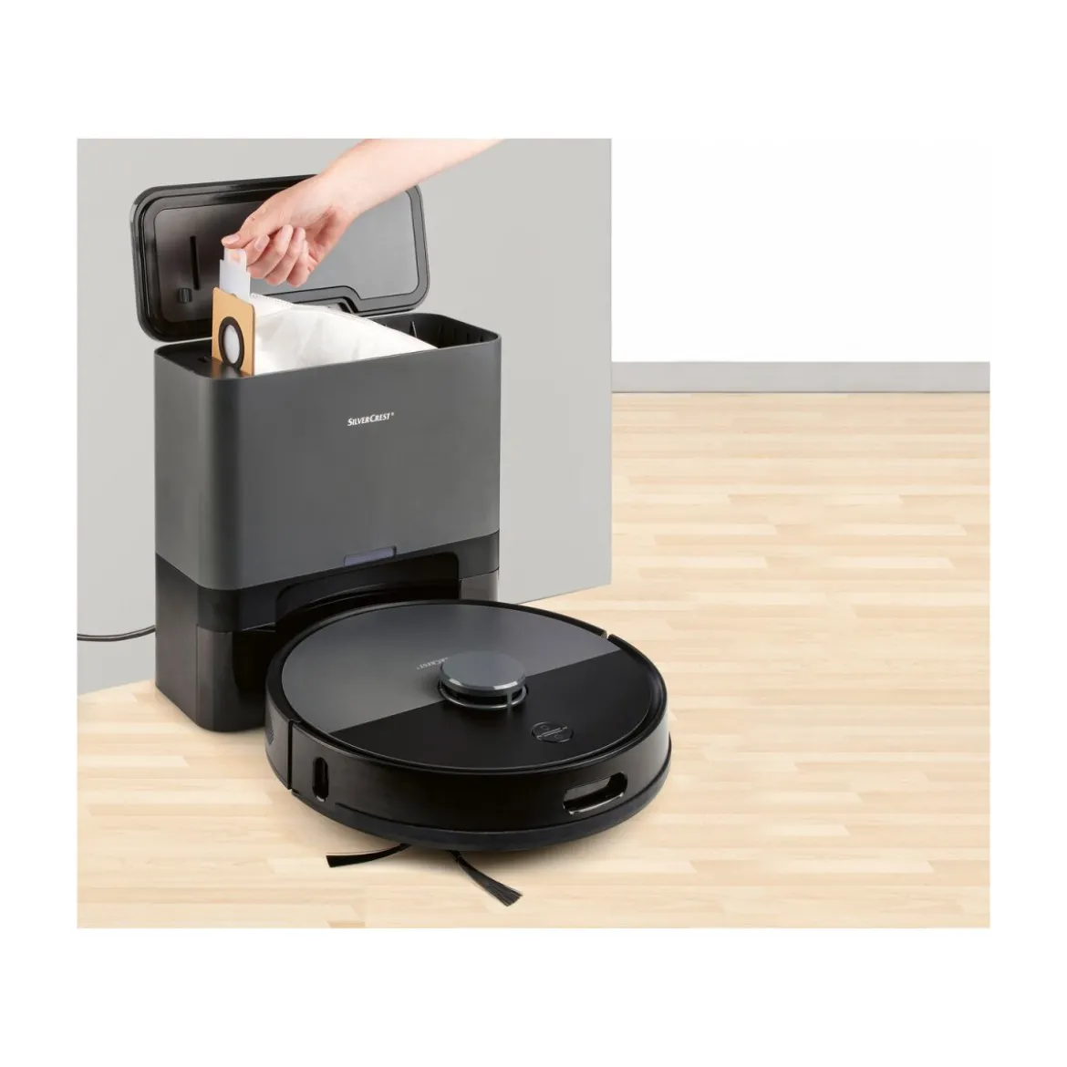 SILVERCREST® Saugroboter mit Absaugstation »SSR AA1«, mit smarter Steuerung - B-Ware