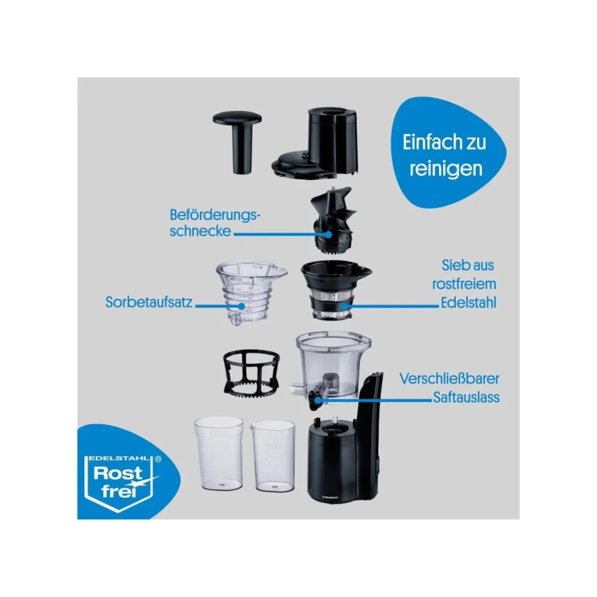 SILVERCREST® Slow Juicer »SSJBK 300 B3« - B-Ware
