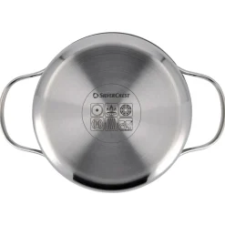 SILVERCREST® Topf-Set, 5-teilig, Edelstahl, Premium (Glasdeckel) - B-Ware sehr gut