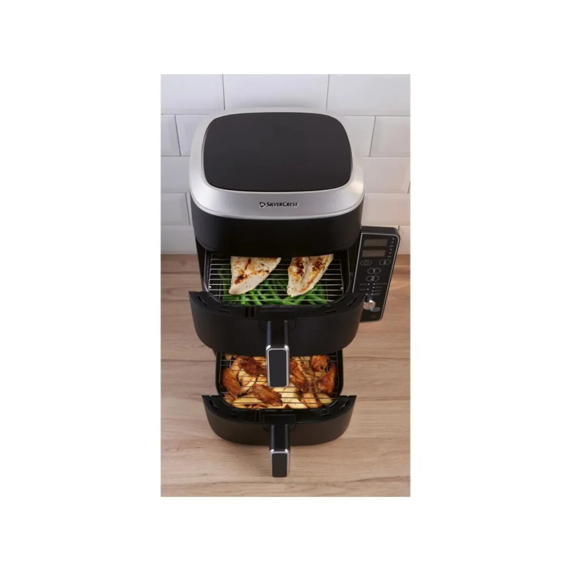SILVERCREST® Tower Air Fryer »SHFDV 2470 A1«, 2x 4,75 l - B-Ware