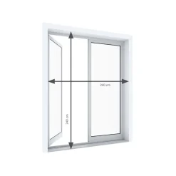 Smartmaxx Insektenschutz Schiebetüre, 120 x 240 cm, weiß - B-Ware sehr gut
