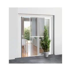 Smartmaxx Insektenschutz Schiebetüre, 120 x 240 cm, weiß - B-Ware sehr gut