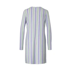 Tchibo Damen-Nachthemd, S, creme/grün/blau/gestreift - B-Ware sehr gut