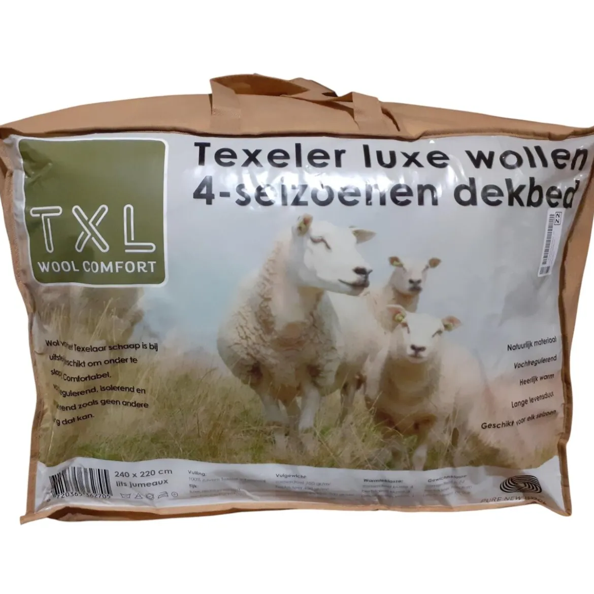 Texels Comfort Bettdecke, 4 Jahreszeiten, 240 x 220 cm - B-Ware