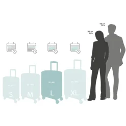 TOPMOVE® Hartschalenkoffer / Hardcase, 77 L - B-Ware neuwertig