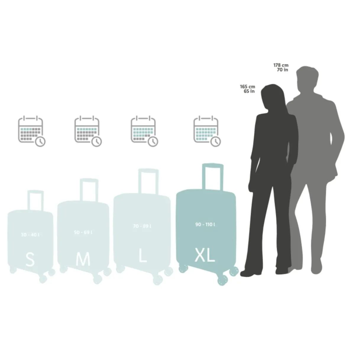 TOPMOVE® Kofferset Softcase, 62 L und 96 L - B-Ware sehr gut