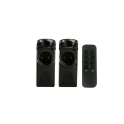 TRONIC® Funkschaltset, für Außenbereich, 3-teilig, schwarz - B-Ware neuwertig