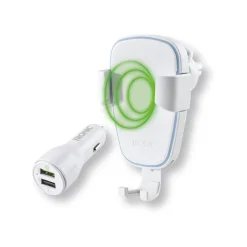 TRONIC® KFZ-Smartphone-Halterung, mit QI®-Lader, 10 W (Weiß) - B-Ware neuwertig