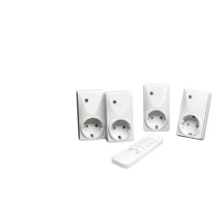 TRONIC® 5-teiliges Funkschaltset, für Innenbereich, weiß - B-Ware neuwertig