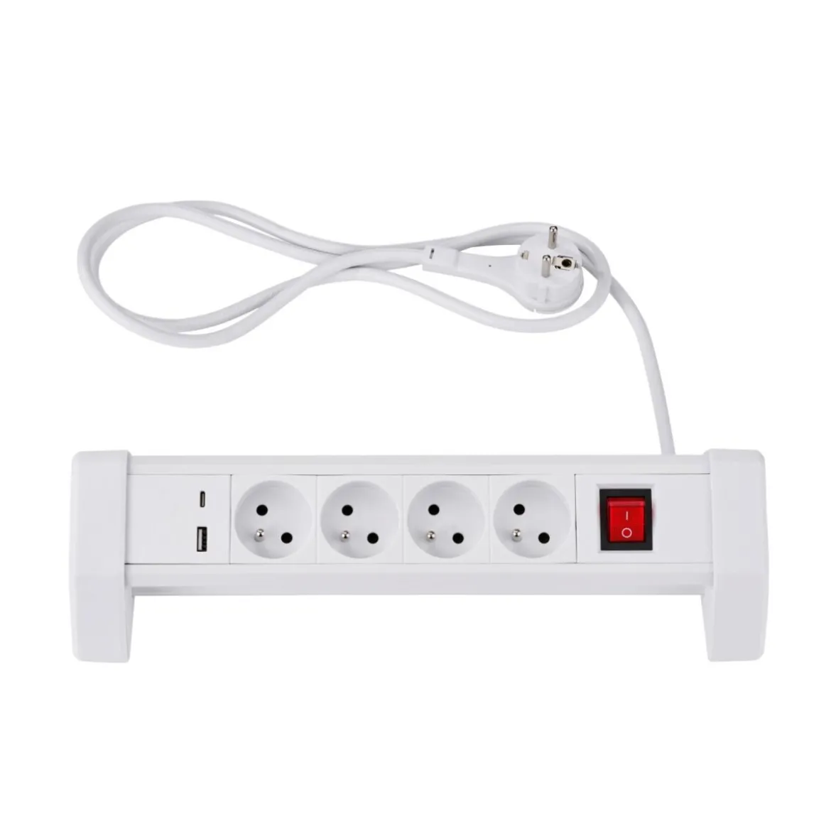 TRONIC® Tischsteckdosenleiste, weiß - B-Ware neuwertig
