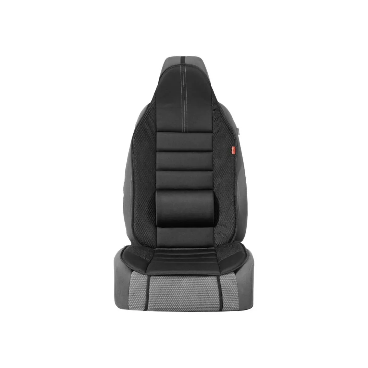 ULTIMATE SPEED® Autositzaufleger mit Lordosenstütze, Universalschnitt (Schwarz) - B-Ware neuwertig