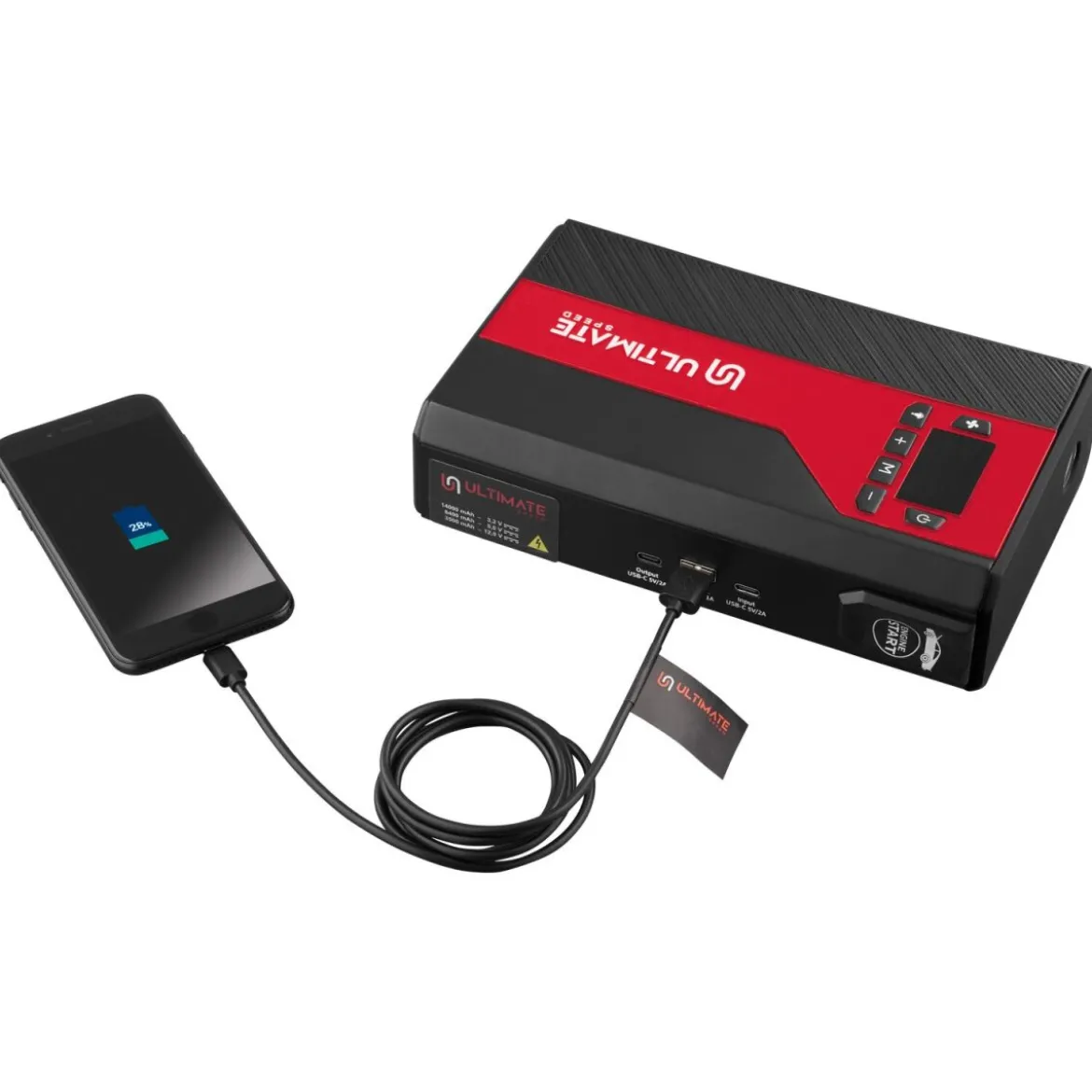 ULTIMATE SPEED® Autostarthilfe UPK 10 H5, mit Powerbank und Kompressor - B-Ware sehr gut