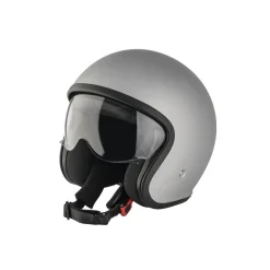 ULTIMATE SPEED® Jethelm, mit Visier, Gr. M (silber/grau matt) - B-Ware gut