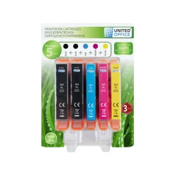 UNITED OFFICE® Druckerpatronen, Multipack, HP (Multipack 364 XL (5-Pack)) - B-Ware neuwertig