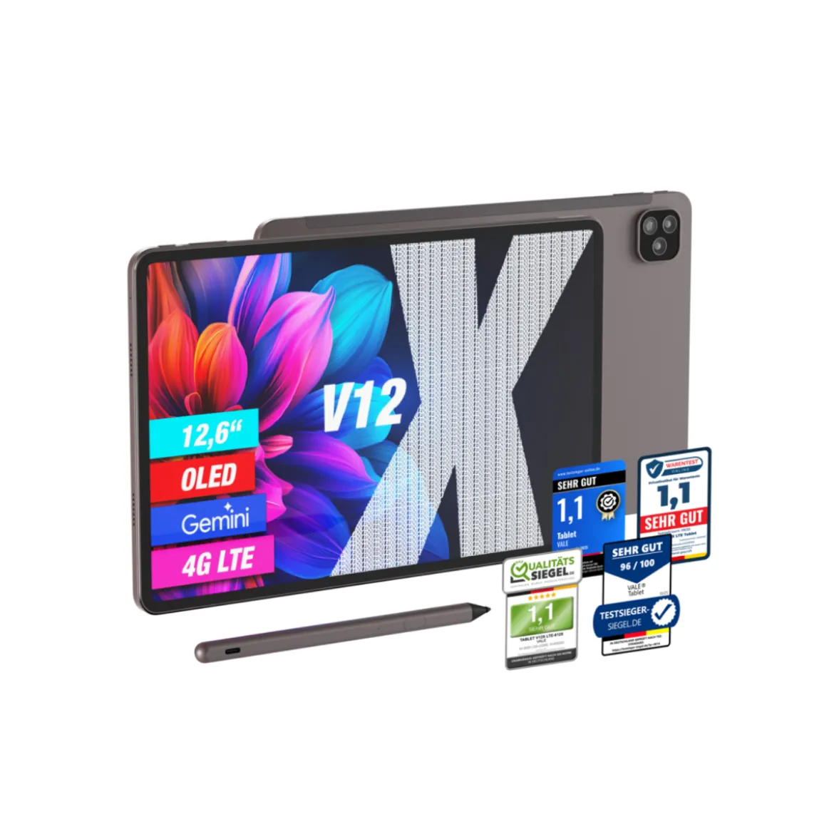 Vale GmbH Tablet »V12X LTE«, 12,6" - B-Ware sehr gut
