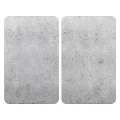 Wenko Herdabdeckplatte »Universal«, 2-teilig, für alle Herdarten, aus gehärtetem Glas (Beton) - B-Ware neuwertig