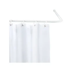 WENKO Universal Winkelstange, für Vorhänge (weiß) - B-Ware sehr gut