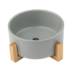 ZOOFARI® Futternapf / Doppelfutternapf (Einzelnapf, Grau) - B-Ware neuwertig